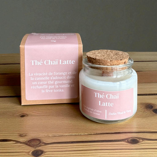 Bougie parfumée senteur Thé Chaï Latte