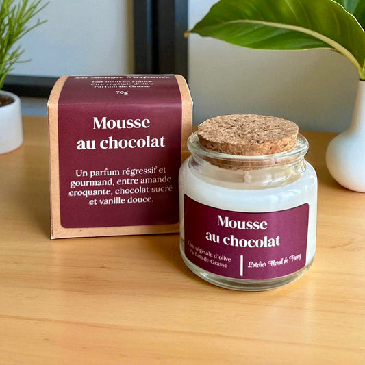 Bougie parfumée senteur Mousse au chocolat