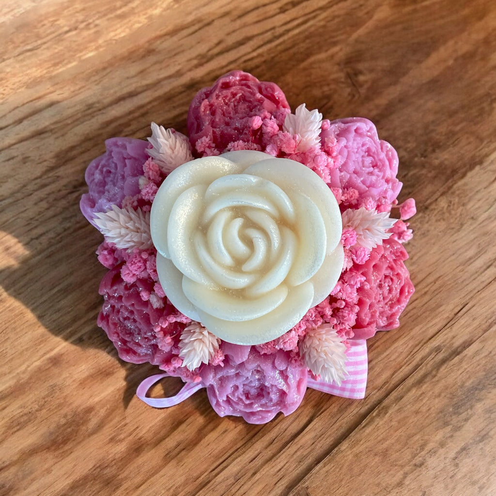 Mini Bouquet “Rosa Bohème” / Taille du bouquet : environ 12-13 cm