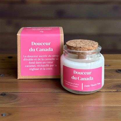 Bougie parfumée senteur Douceur du Canada
