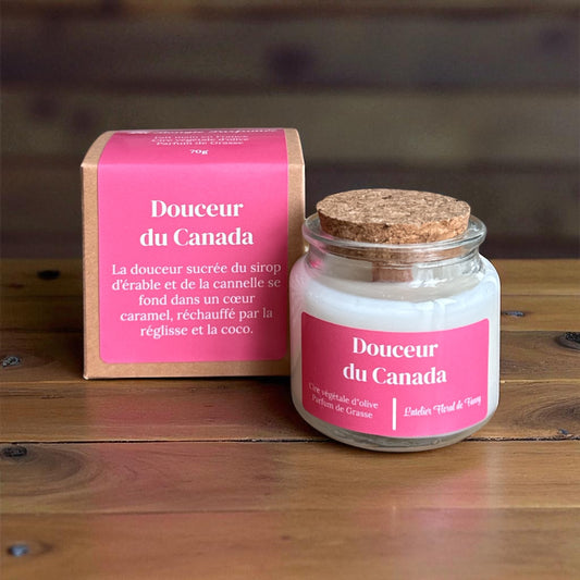 Bougie parfumée senteur Douceur du Canada