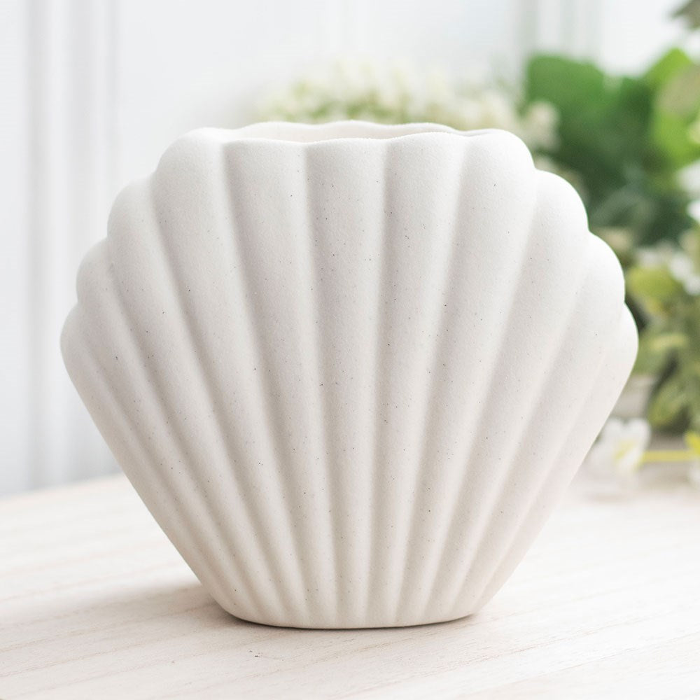Brûle-parfum "Coquillage" en céramique